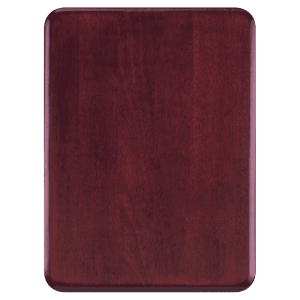 22″ x 30″ Airflyte Premium Rosewood Piano Finish Plaque with Round Corners