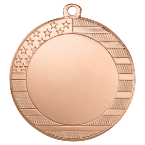 2 3/4″ Stars and Stripes 2″ Insert Holder Medal – Bright Bronze