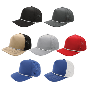 BrimCo 5-Panel Performance Hat with Rope Sample Set