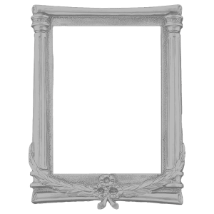 7″x 10″ Matte Silver Column Frame Holder-Frame Only, Plates Sold Separately