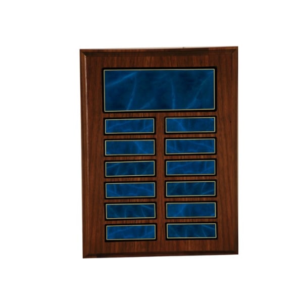 9″ x 12″ Recognition Pocket 12 Plate Perpetual Plaque