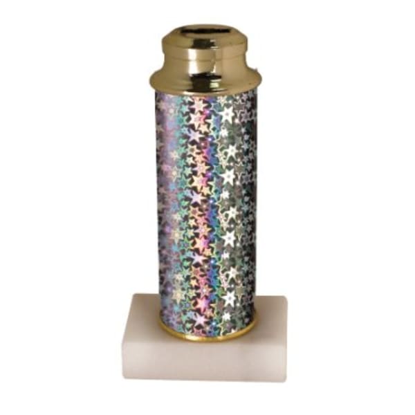 6 3/8″ Silver Star Column with Base & Inst-Award Lid