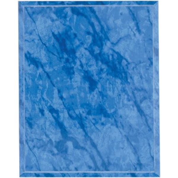 10 1/2″ x 13″ Bright Blue Marble Finish Plaque