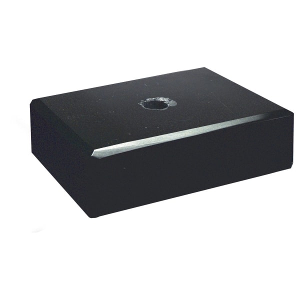 2″ x 3″ Black Centerhole Countersunk Trophy Marble