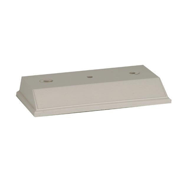 4 1/4″ x 7 3/4″ White 3-Hole Countersunk Big Plate Weighted Plastic Base