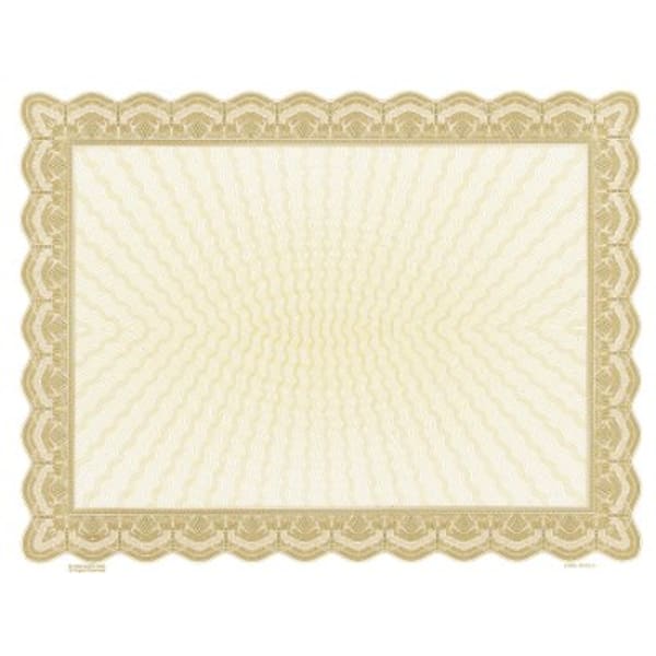 8 1/2″ x 11″ Gold Bison Series Blank Certificate