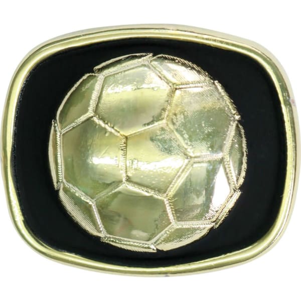 Gold/Black Soccer Champion Ring Insert