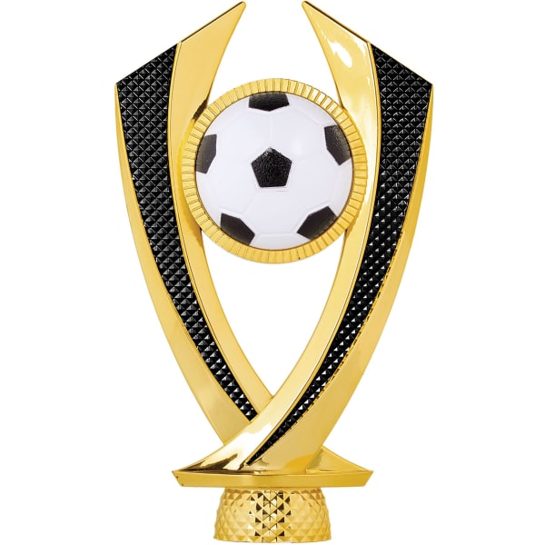6 1/4″ Gold/Black Soccer Falcon Figure