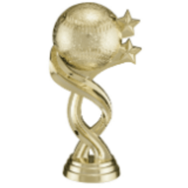 5″ Gold Baseball/Softball Twisted Sport Figure