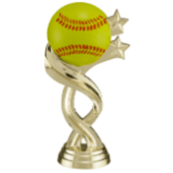5″ Color Softball Twisted Sport Figure