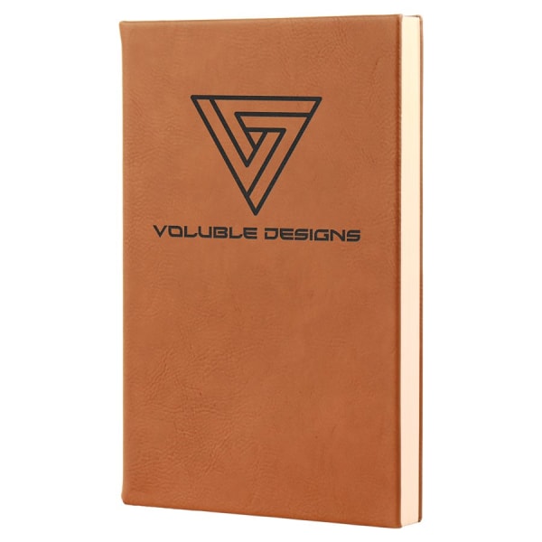 5 1/4″ x 8 1/4″ Rawhide Laserable Leatherette Journal with Lined Notepad