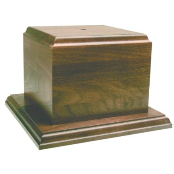 5″ x 3 1/2″ Genuine Walnut Cup Base