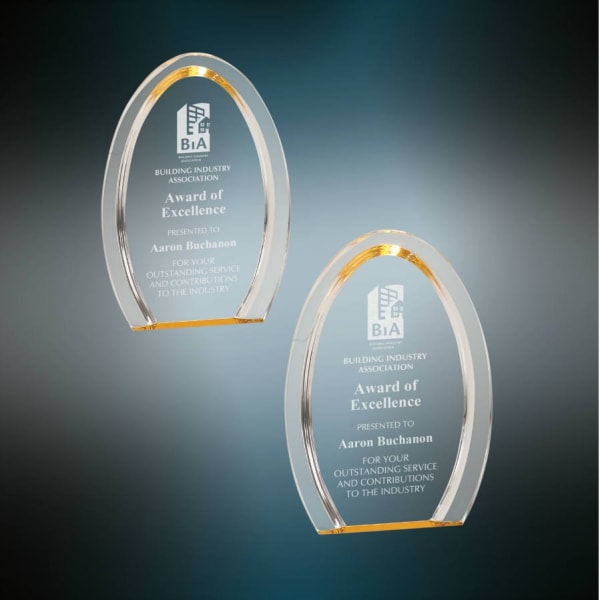 Gold Oval Halo Acrylic Blank Sample Set