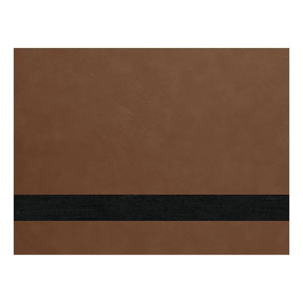 12″ x 18″ Dark Brown Laserable Leatherette Sheet Stock with Adhesive