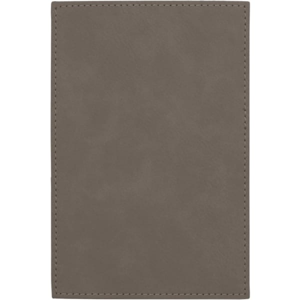 4″ x 6″ Gray Leatherette Plaque Plate