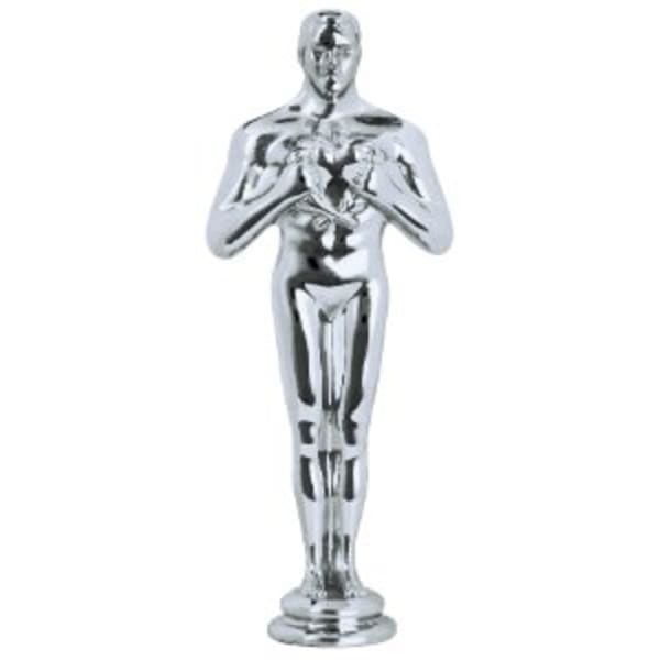 5 3/4″ Silver Metal Male Achievement Figure
