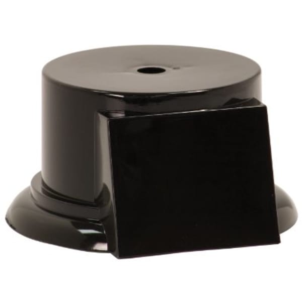 2 1/4″ Black Round Weighted Plastic Base with Face