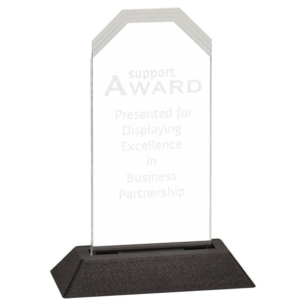 3″ x 6″ Clear Frosted Corners Pop-In Acrylic (Base not included)