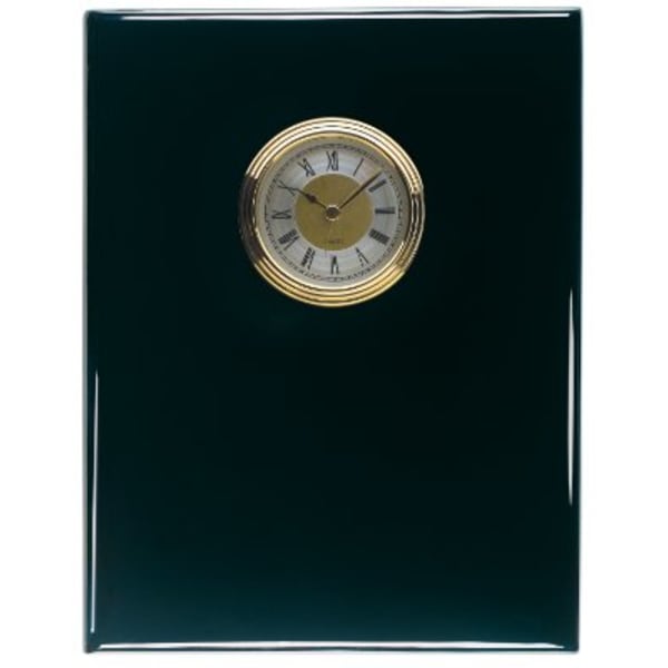 8″ x 10″ Black Piano Finish Clock Plaque