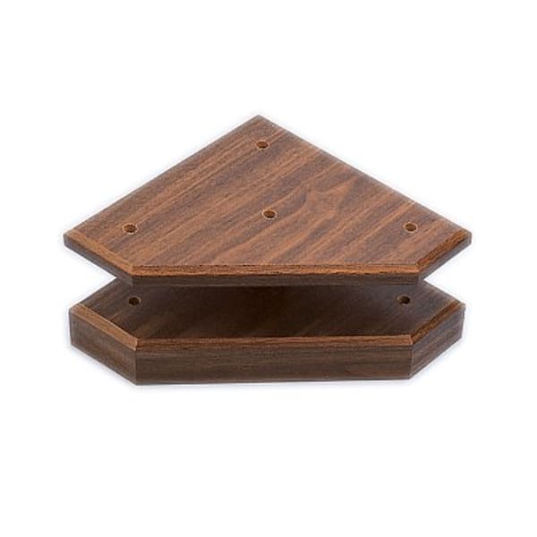 12 1/2″ x 12 1/2″ x 1 1/2″ Cherry Finish 3-Post Base