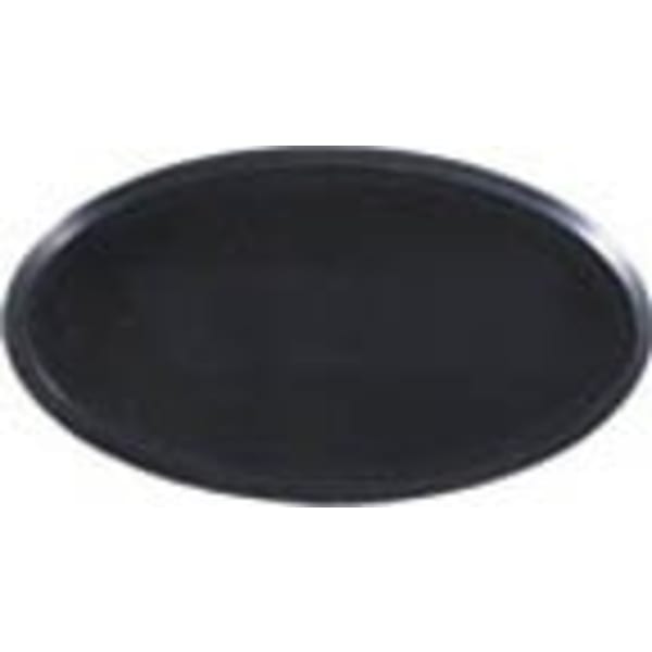 3″ x 1 1/2″ Black Oval Plastic Badge Frame