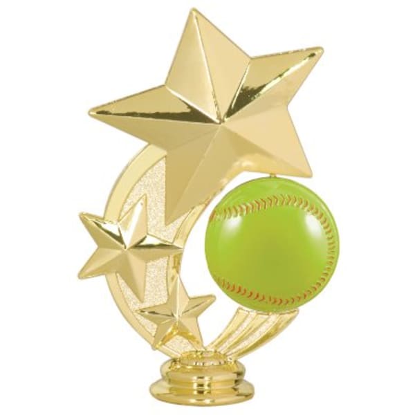5″ Softball 3-Star Spinning Figure