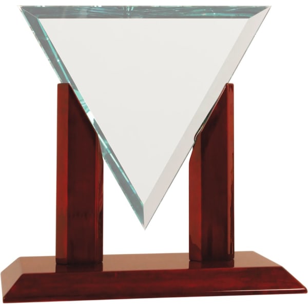 10″ x 10″ x 10″ Diamond Triangle Jade Glass Replacement Blank
