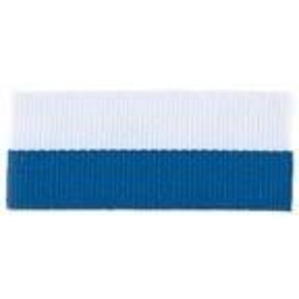 1 1/2″ Blue/White Neck Ribbon without Snap Clip
