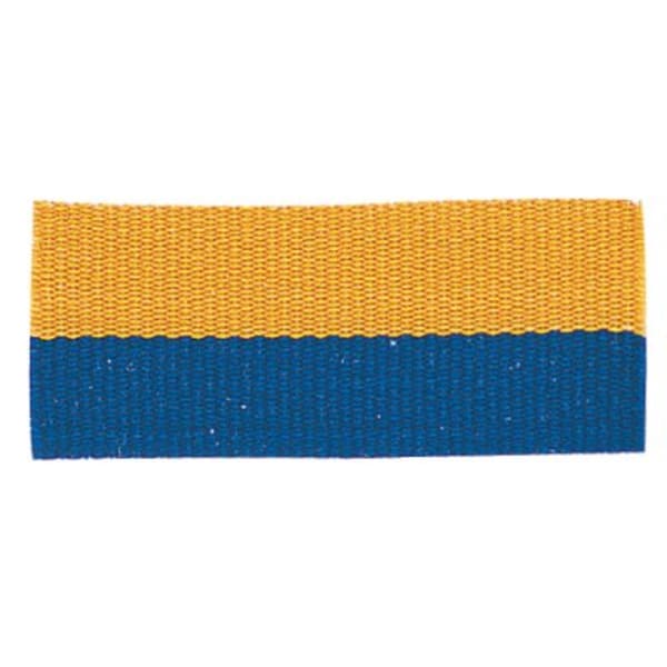 1 1/2″ Blue/Gold Neck Ribbon with Snap Clip