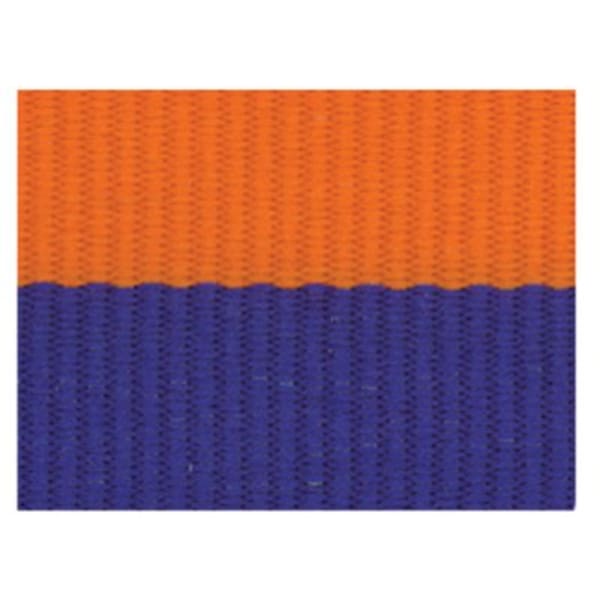 1 1/2″ Blue/Orange Neck Ribbon with Snap Clip