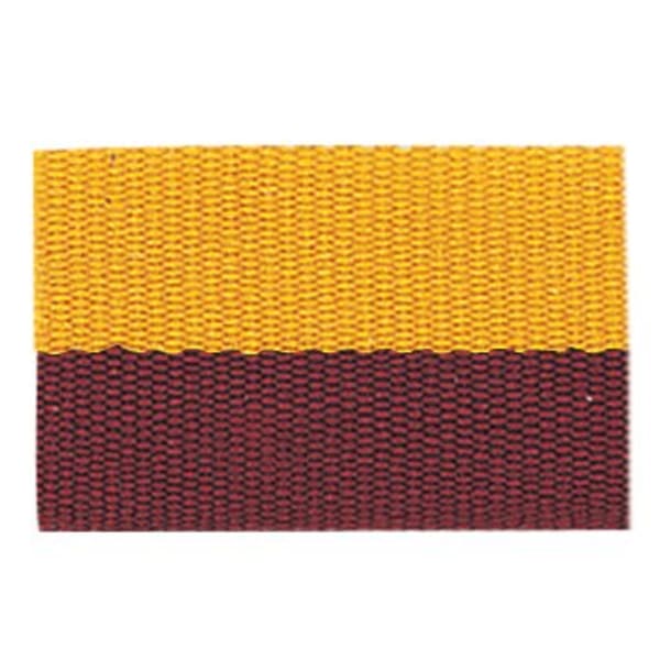 1 1/2″ Maroon/Gold Neck Ribbon with Snap Clip