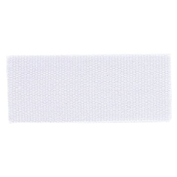 1 1/2″ White Neck Ribbon with Snap Clip