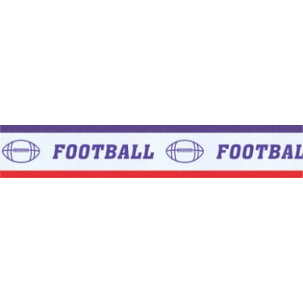 7/8″ Red/White/Blue Football Sport Neck Ribbon with Snap Clip