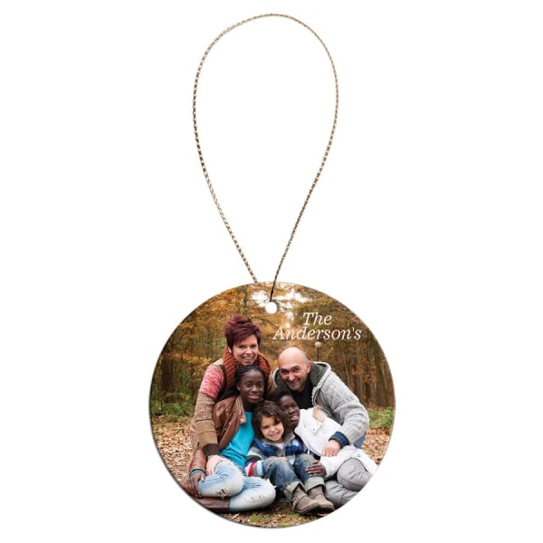 2 1/2″ White Sublimatable Round Ceramic Ornament