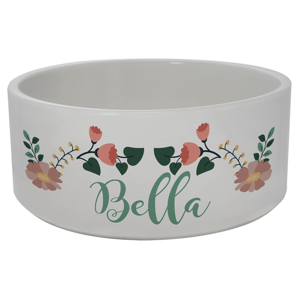 2.95″ x 7.0″ Sublimatable Ceramic Pet Bowl