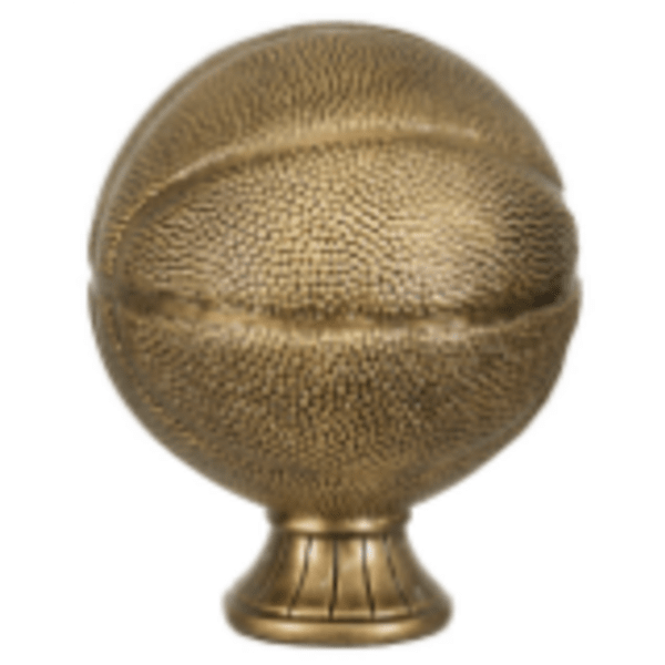 5 1/2″ Antique Gold Basketball Resin