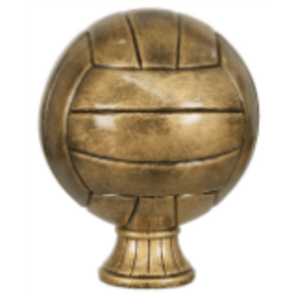 5 1/2″ Antique Gold Volleyball Resin