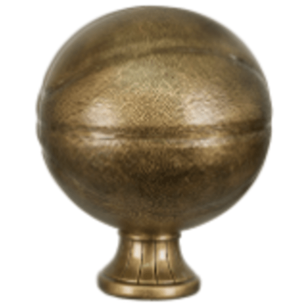 11 1/2″ Antique Gold Basketball Resin