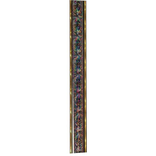 45″ Black/Gold Round Starlight Trophy Column
