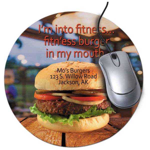 8″ Round Sublimatable Neoprene Mouse Pad
