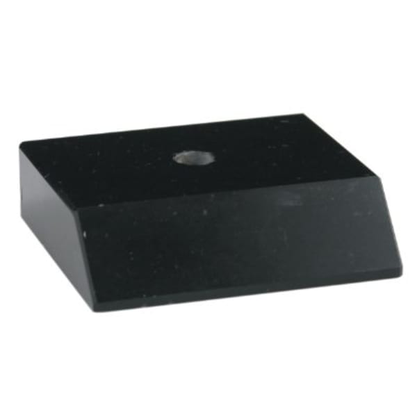 2 5/8″ x 3″ Centerhole Countersunk Black Slant Front Trophy Marble