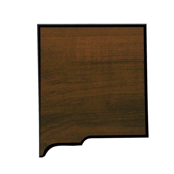 7″ x 7 3/4″ Walnut Finish Black Edge New Mexico State Plaque