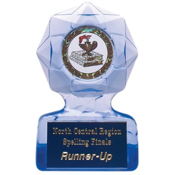 6″ Sapphire Blue Star Sculpted Ice