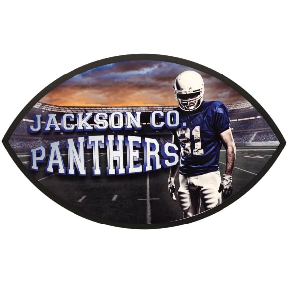 6″ x 10″ Unisub Sublimatable Football Plaque with Black Edge