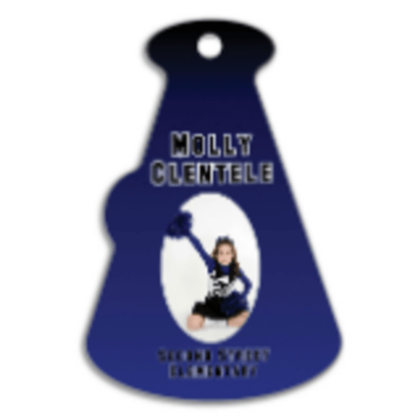 4″ x 2.75″ Unisub FRP Sublimatable 2-Sided Megaphone Luggage Tag