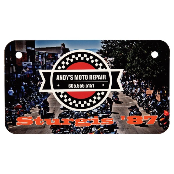 7″ x 4″ x .025″ White Sublimatable UVSub Aluminum Motorcycle License Plate