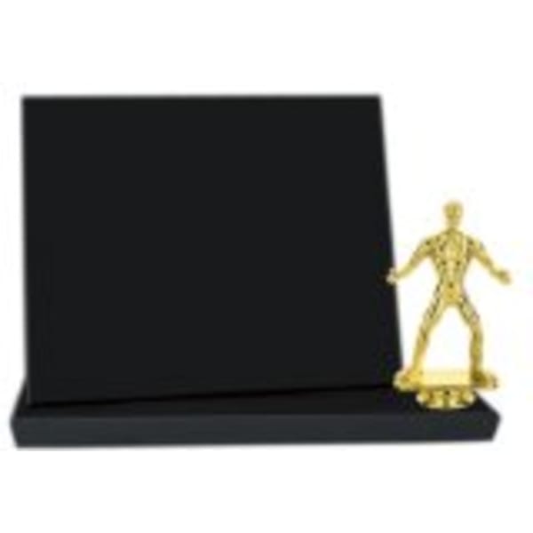 10″ x 8″ Value Black Finish Standup Plaque