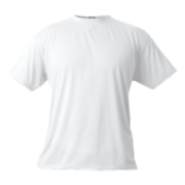 3XL White Solar Performance Micro-Fiber Short Sleeve T-Shirt