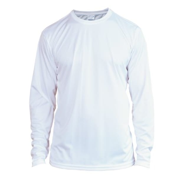 3XL White Solar Performance Long Sleeve Shirt
