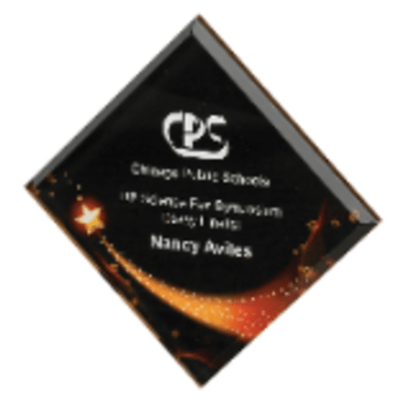 6″ x 6″ Star Galaxy Acrylic Plaque with White Adhesive Backing Replacement Piece
